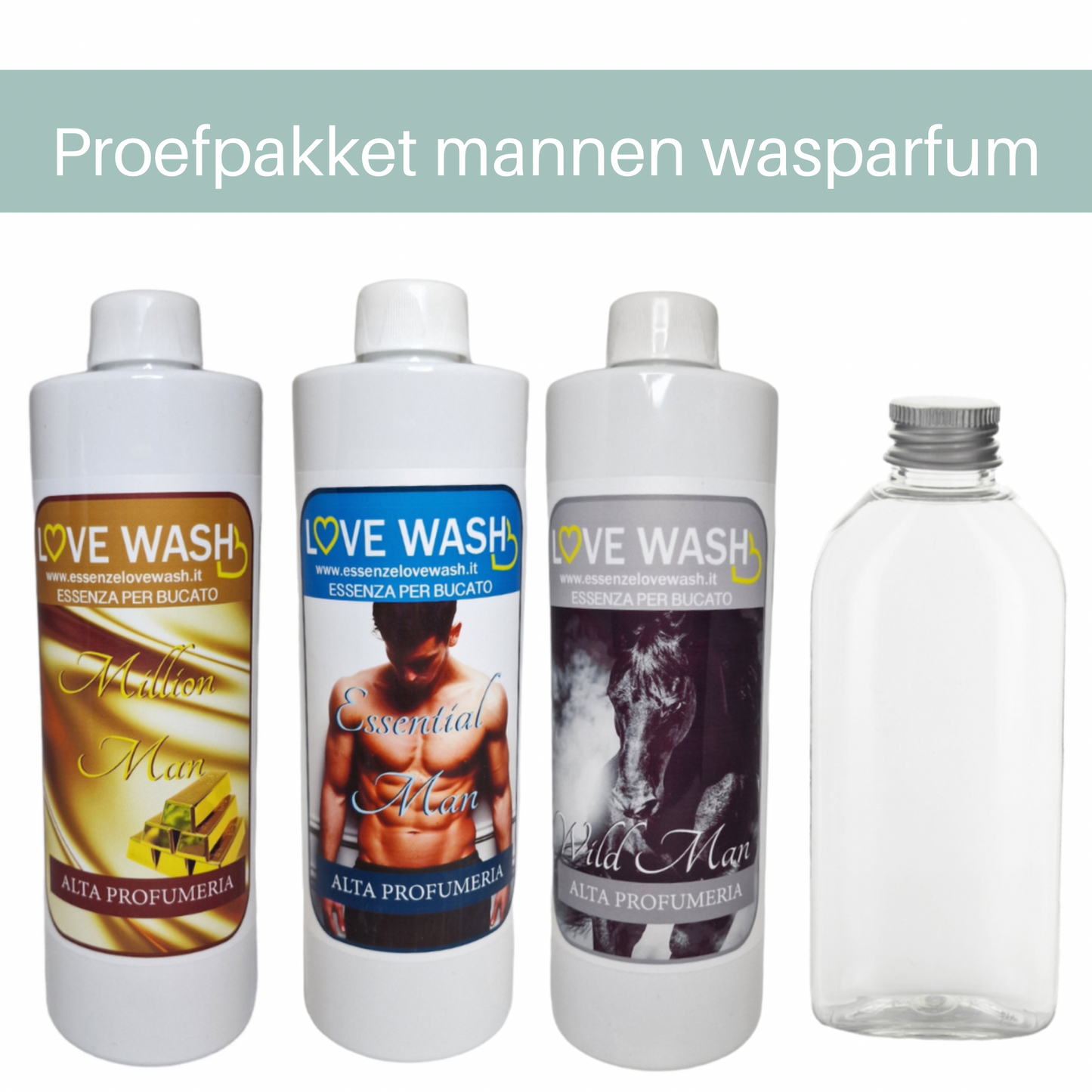 Proefpakket | Love Wash mannen collectie 3x 60ml